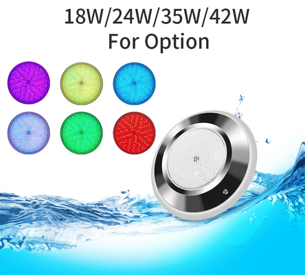Свет водоустойчивое Inox 316L 12V 18W бассейна СИД изменения IP68 RGB цвета